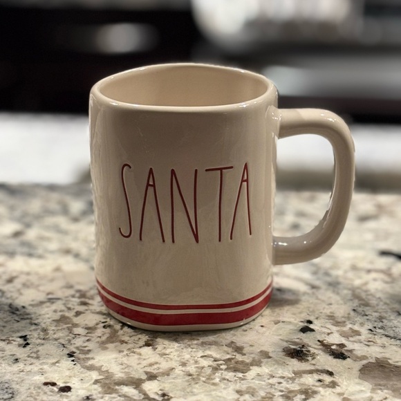Rae Dunn Other - Rae Dunn Cream and Red Santa Mug